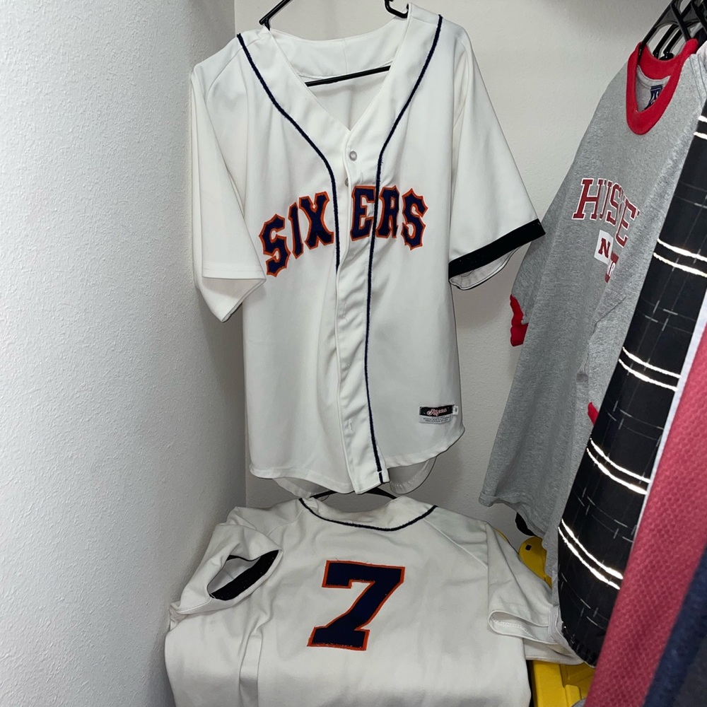 VINTAGE 2 Wilson Sixers Jerseys